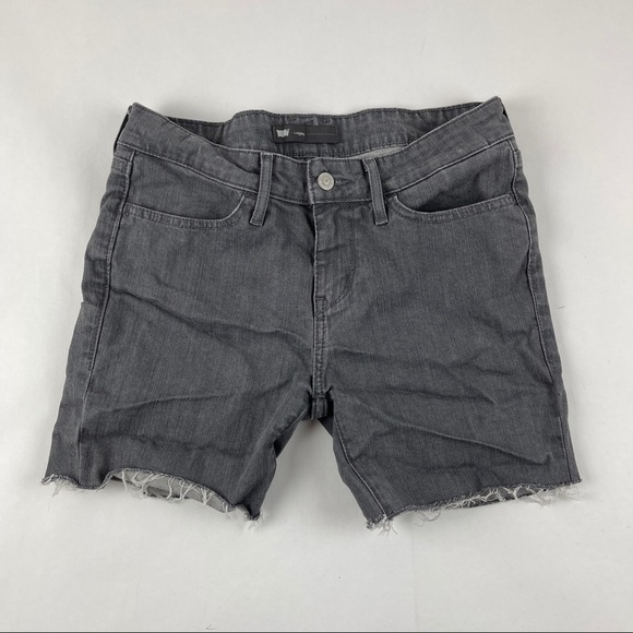 Levis Leggings Shorts Womens Gray Cut Off - Picture 1 of 10